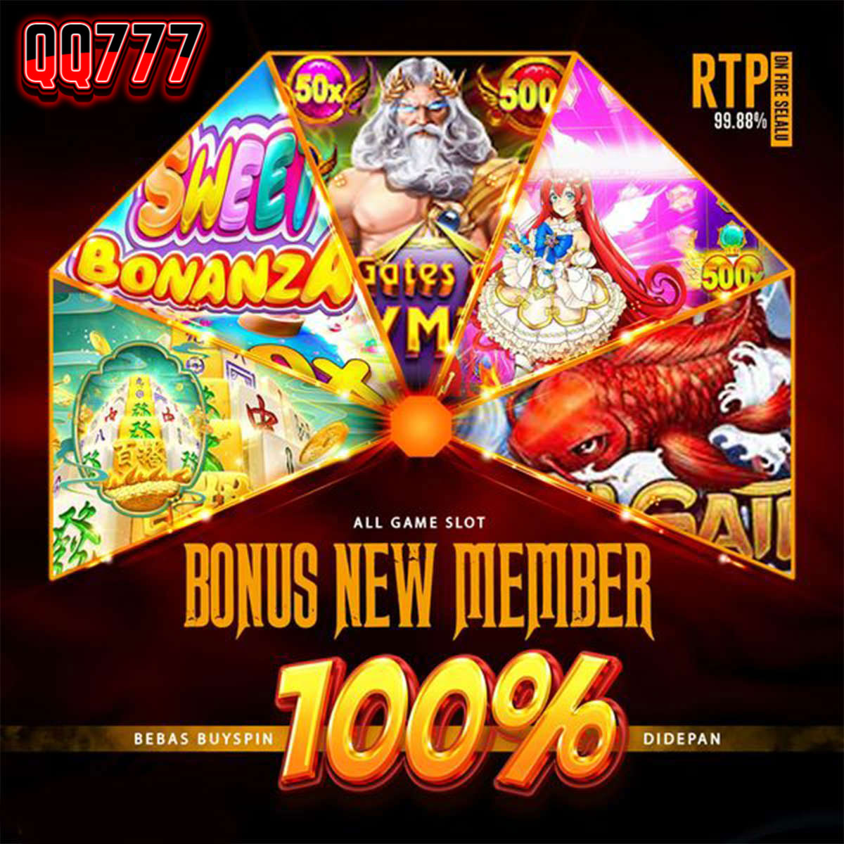 QQ777 bonus new member 100% RTP Tertinggi !